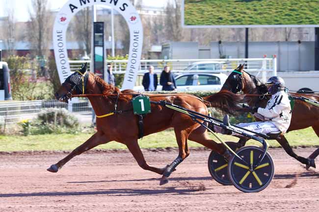 Photo d'arrivée de la course pmu PRIX AMIENS CAPITALE EURO CULTURE 2028 à AMIENS le Mercredi 9 mars 2022