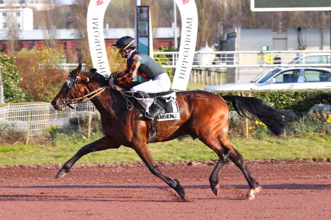 Photo d'arrivée de la course pmu PRIX FICTAC à AMIENS le Mercredi 9 mars 2022