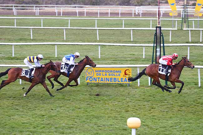 Photo d'arrivée de la course pmu PRIX DE LA DAME JOUANNE à FONTAINEBLEAU le Vendredi 11 mars 2022
