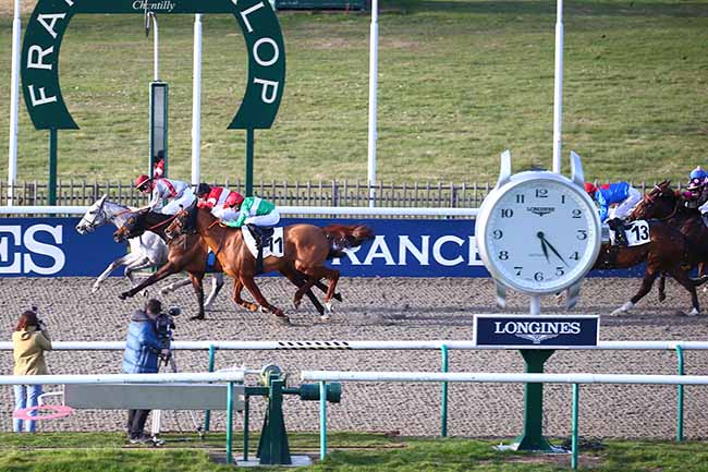 Photo d'arrivée de la course pmu PRIX DE MAREIL-EN-FRANCE à CHANTILLY le Lundi 14 mars 2022