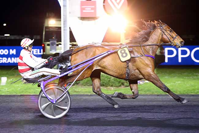 Photo d'arrivée de la course pmu PRIX ENCELADUS à PARIS-VINCENNES le Vendredi 25 mars 2022
