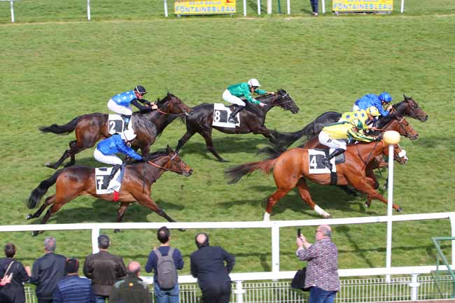 Photo d'arrivée de la course pmu PRIX COR DE CHASSE à FONTAINEBLEAU le Lundi 28 mars 2022
