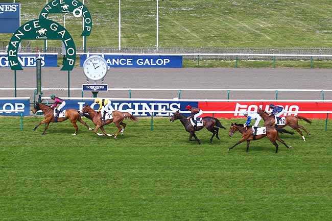 Photo d'arrivée de la course pmu PRIX DE LA FORET DE CHANTILLY à CHANTILLY le Mardi 3 mai 2022