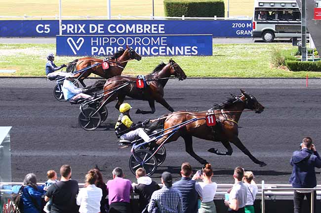 Photo d'arrivée de la course pmu PRIX DE COMBREE à PARIS-VINCENNES le Samedi 7 mai 2022