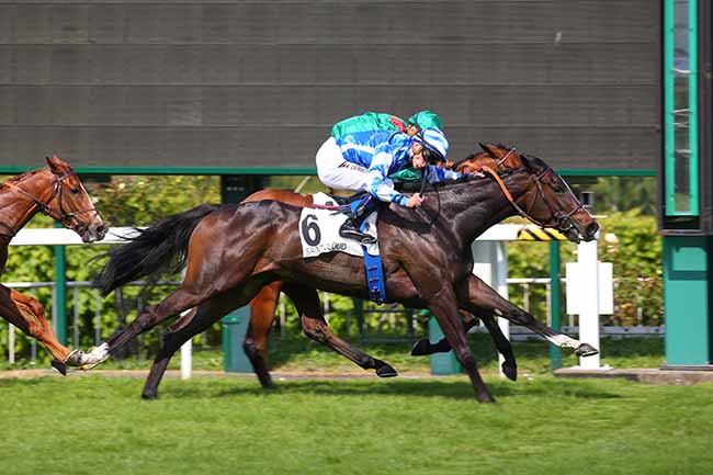 Photo d'arrivée de la course pmu PRIX DU MUGUET à SAINT CLOUD le Dimanche 8 mai 2022