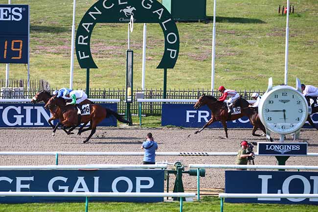 Photo d'arrivée de la course pmu PRIX DU MUSEE VIVANT DU CHEVAL à CHANTILLY le Mardi 10 mai 2022