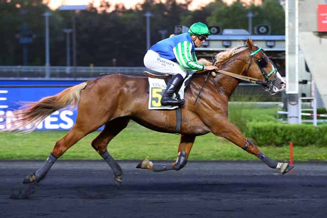 Photo d'arrivée de la course pmu ETRIER 5 ANS QUALIF 2 - PRIX JEAN GAUVREAU à PARIS-VINCENNES le Vendredi 13 mai 2022