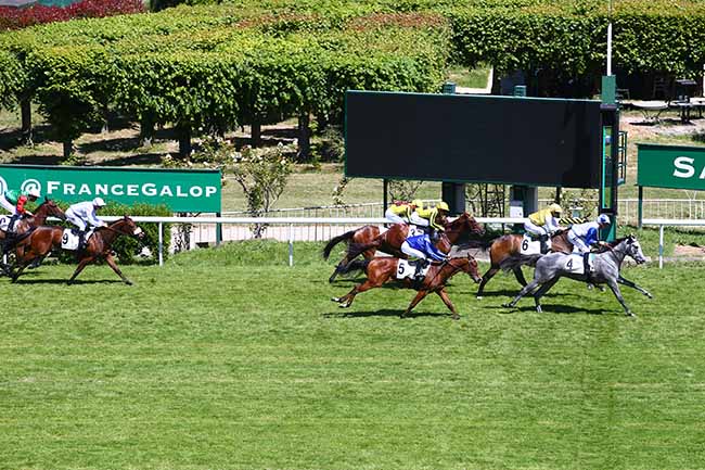Photo d'arrivée de la course pmu PRIX DE VAUREAL à SAINT CLOUD le Vendredi 13 mai 2022