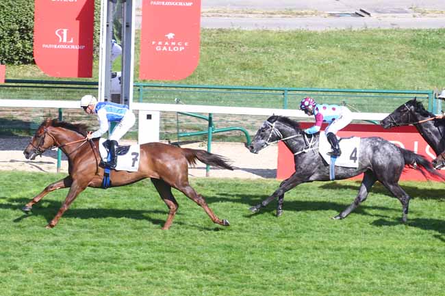 Photo d'arrivée de la course pmu PRIX MAURICE ZILBER - FONDS EUROPEEN DE L'ELEVAGE à LONGCHAMP le Dimanche 15 mai 2022