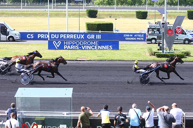 Photo d'arrivée de la course pmu PRIX DU PERREUX à PARIS-VINCENNES le Mercredi 18 mai 2022