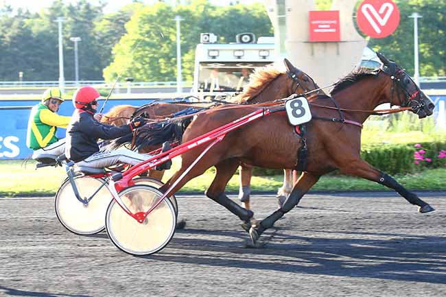 Photo d'arrivée de la course pmu PRIX URANIA à PARIS-VINCENNES le Vendredi 1 juillet 2022