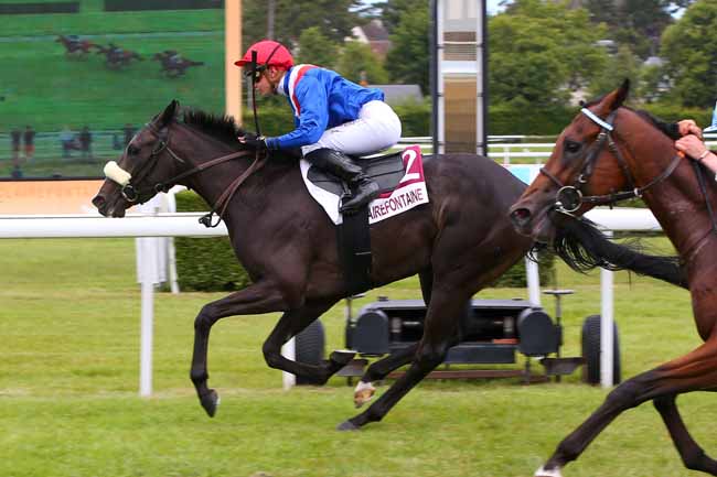 Photo d'arrivée de la course pmu PRIX LE PANORAMIQUE LE GRAND BUFFET (PRIX DES MARGUERITES) à CLAIREFONTAINE le Vendredi 1 juillet 2022