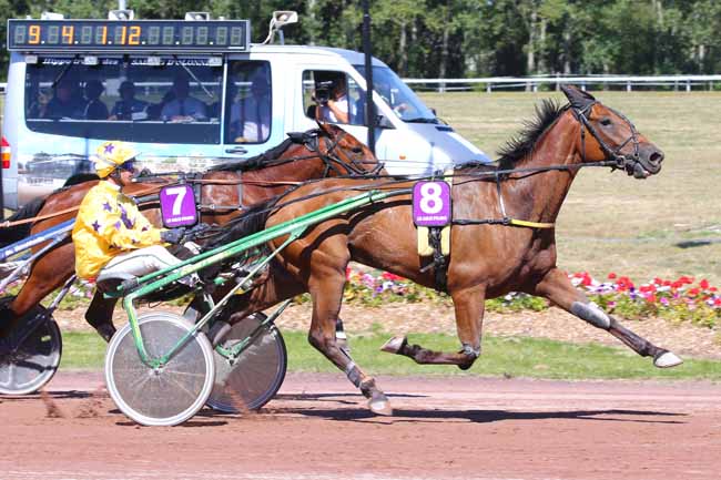Photo d'arrivée de la course pmu PRIX DE VENDEE LE DEPARTEMENT à LES SABLES D'OLONNE le Lundi 11 juillet 2022