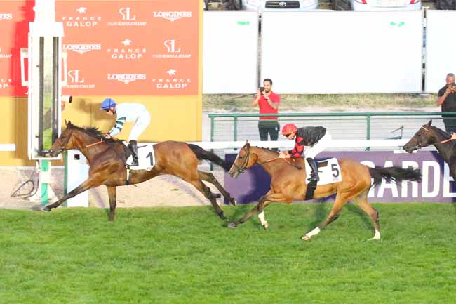 Photo d'arrivée de la course pmu PRIX MAURICE DE NIEUIL - PRIX RADIO FG à LONGCHAMP le Jeudi 14 juillet 2022