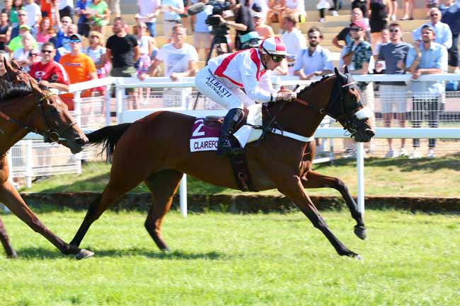 Photo d'arrivée de la course pmu PRIX SISSY'S ART CREATION (PRIX DE SAINT-JOUIN) à CLAIREFONTAINE le Vendredi 15 juillet 2022