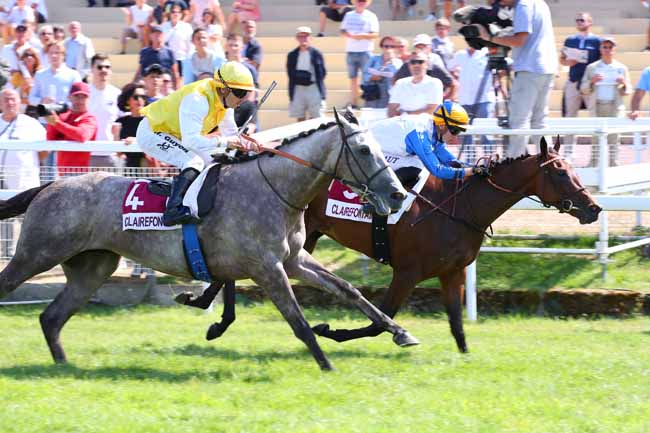 Photo d'arrivée de la course pmu PRIX TRISTAN à CLAIREFONTAINE le Samedi 23 juillet 2022
