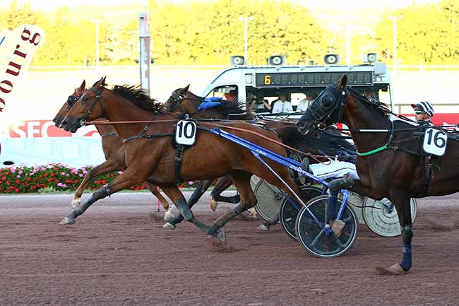 Photo d'arrivée de la course pmu PRIX DES LYCOPODES à CABOURG le Vendredi 5 août 2022