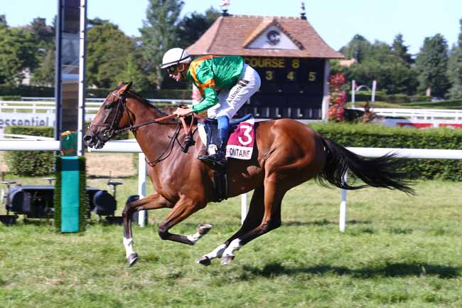 Photo d'arrivée de la course pmu PRIX CONFRERIE DE LA TERRINE DU BOCAGE (PRIX DES ENCLOS) à CLAIREFONTAINE le Vendredi 5 août 2022