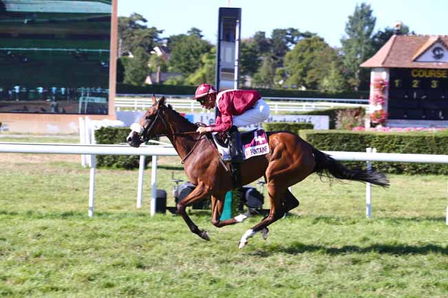 Photo d'arrivée de la course pmu PRIX CONFRERIE DU LIVAROT (PRIX DES SOURCES) à CLAIREFONTAINE le Vendredi 5 août 2022