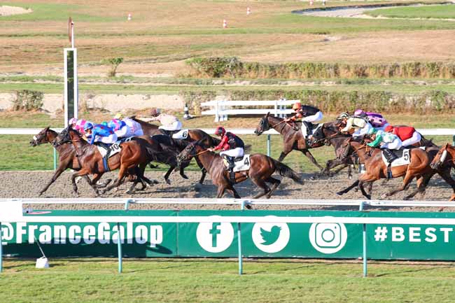 Photo d'arrivée de la course pmu PRIX DE LA FORET DE BORD à DEAUVILLE le Jeudi 11 août 2022