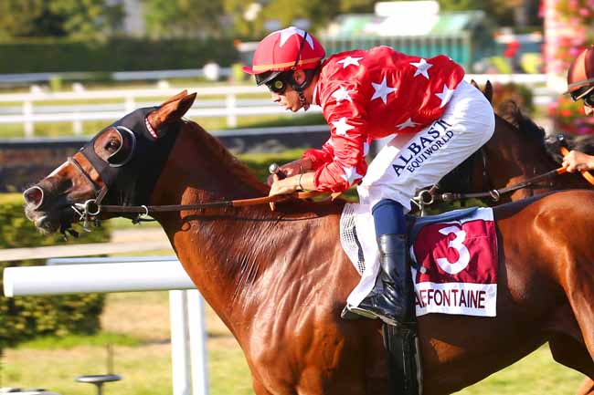 Photo d'arrivée de la course pmu PRIX HISTOIRE DE DECOS (PRIX DU TORQUESNE) à CLAIREFONTAINE le Samedi 13 août 2022