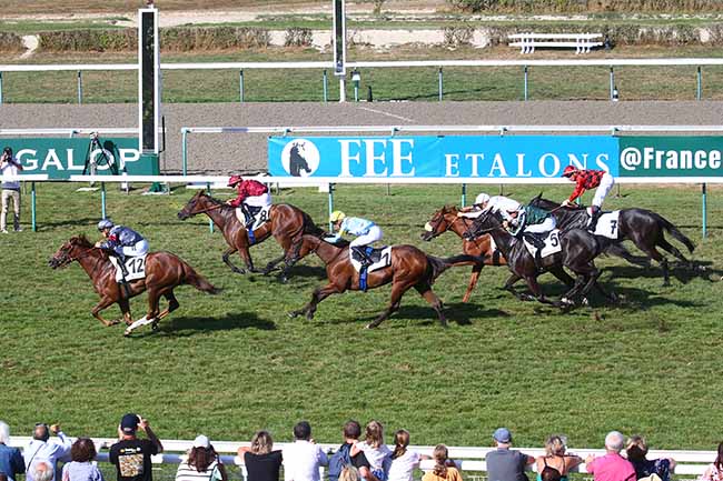 Photo d'arrivée de la course pmu PRIX DE BEAUMONT-LE-ROGER à DEAUVILLE le Samedi 20 août 2022