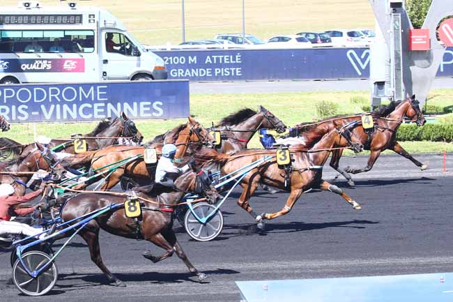 Photo d'arrivée de la course pmu PRIX DE DINARD à PARIS-VINCENNES le Samedi 20 août 2022