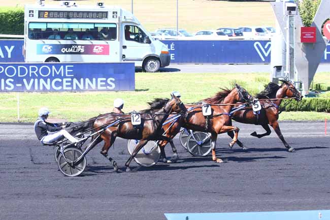 Photo d'arrivée de la course pmu PRIX DE MOLAY à PARIS-VINCENNES le Samedi 20 août 2022