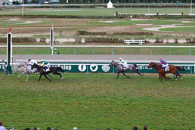 Photo d'arrivée de la course pmu HANDICAP DE LA MANCHE - PRIX APOLLINE MATIN 6H/9H à DEAUVILLE le Jeudi 25 août 2022