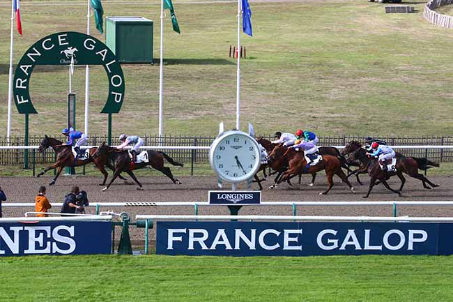 Photo d'arrivée de la course pmu PRIX DU CANAL DES DRUIDES à CHANTILLY le Samedi 10 septembre 2022