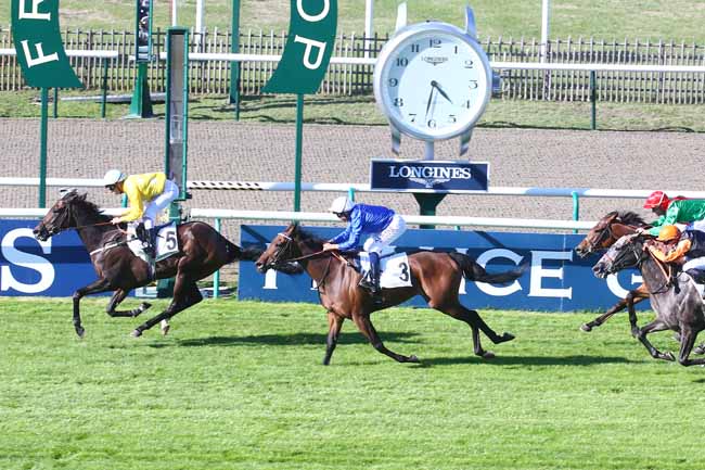Photo d'arrivée de la course pmu PRIX BERTRAND DE TARRAGON à CHANTILLY le Samedi 17 septembre 2022
