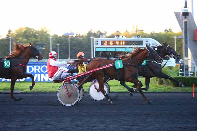 Photo d'arrivée de la course pmu PRIX MENIPPE à PARIS-VINCENNES le Mardi 11 octobre 2022