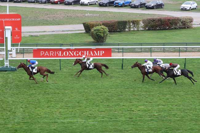 Photo d'arrivée de la course pmu PRIX DE LA FONTAINE DES HAUDRIETTES à LONGCHAMP le Jeudi 13 octobre 2022
