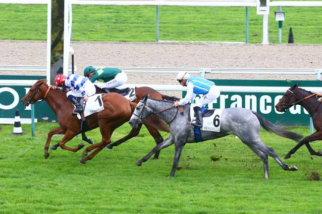 Photo d'arrivée de la course pmu PRIX DES RESERVOIRS à DEAUVILLE le Mardi 18 octobre 2022