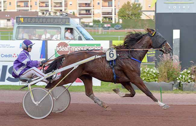 Photo d'arrivée de la course pmu PRIX DES BENEVOLES à FEURS le Mercredi 19 octobre 2022