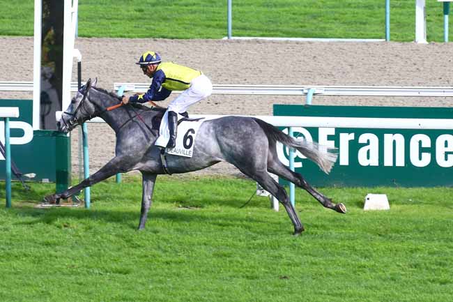 Photo d'arrivée de la course pmu PRIX VULCAIN à DEAUVILLE le Mercredi 19 octobre 2022