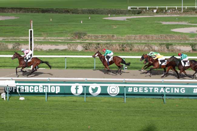 Photo d'arrivée de la course pmu PRIX DU BOCAGE FLERIEN à DEAUVILLE le Dimanche 6 novembre 2022