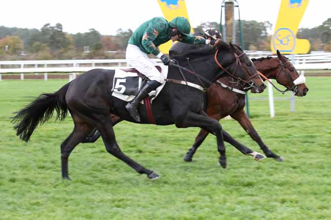 Photo d'arrivée de la course pmu PRIX HENRY MAZE-SENCIER à FONTAINEBLEAU le Lundi 21 novembre 2022