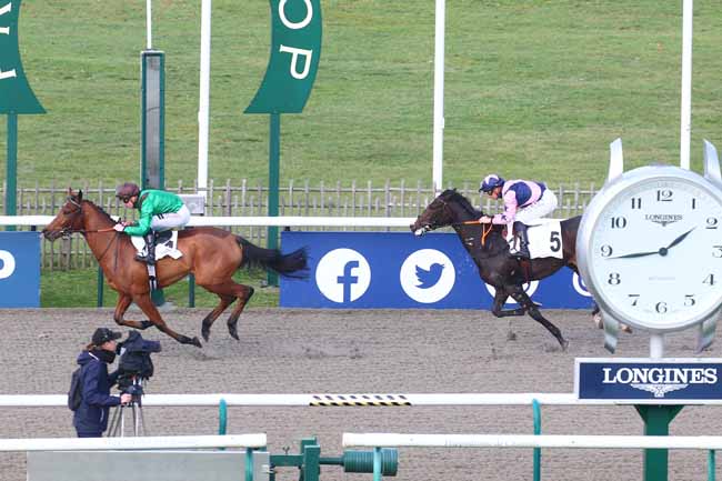 Photo d'arrivée de la course pmu PRIX DU ROND ALICANTE à CHANTILLY le Samedi 26 novembre 2022