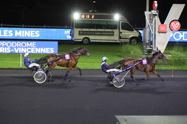 Photo d'arrivée de la course pmu PRIX DE BRASSAC LES MINES à PARIS-VINCENNES le Lundi 28 novembre 2022