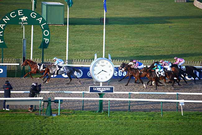 Photo d'arrivée de la course pmu PRIX DE LA PELOUSE AUX YEARLINGS à CHANTILLY le Mardi 6 décembre 2022
