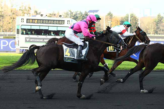 Photo d'arrivée de la course pmu PRIX DE VILLEROY à PARIS-VINCENNES le Samedi 10 décembre 2022