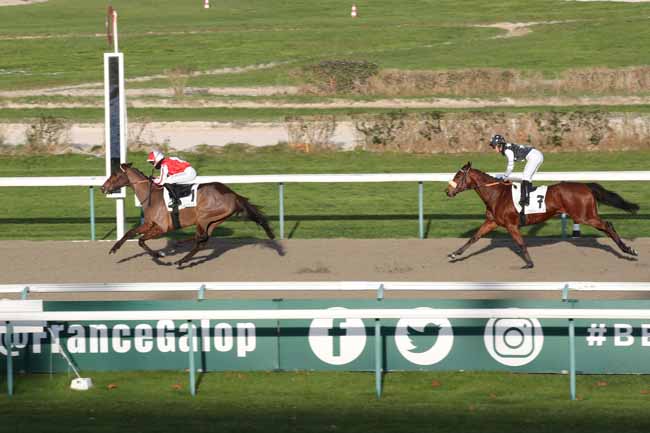 Photo d'arrivée de la course pmu PRIX DE MORTAGNE-AU-PERCHE à DEAUVILLE le Jeudi 15 décembre 2022