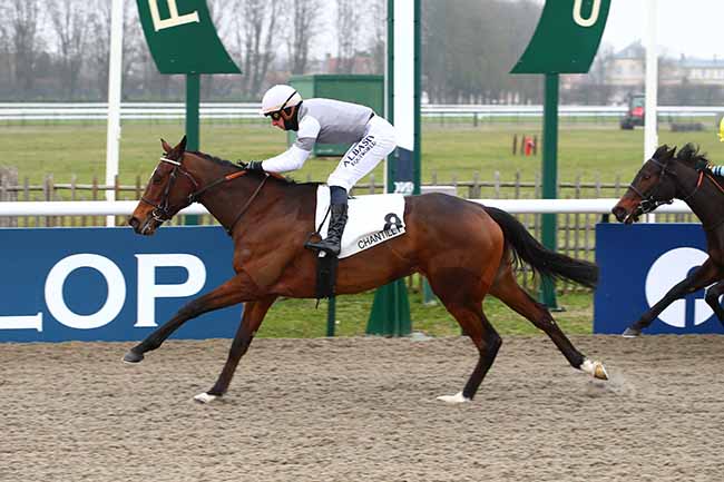 Photo d'arrivée de la course pmu PRIX MY SWALLOW à CHANTILLY le Samedi 17 décembre 2022