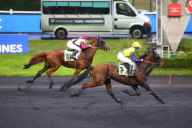 Photo d'arrivée de la course pmu PRIX DE COLLIOURE à PARIS-VINCENNES le Mercredi 21 décembre 2022