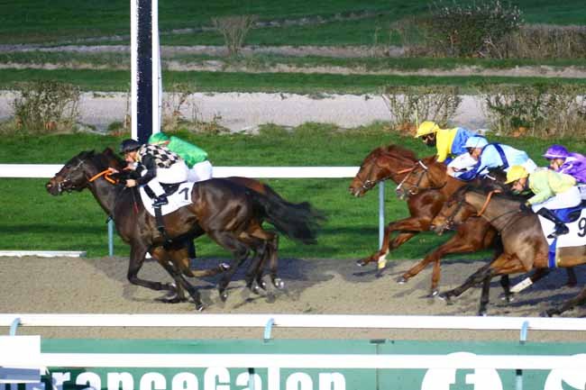 Photo d'arrivée de la course pmu PRIX DE LA BEAUVOISINNIERE à DEAUVILLE le Samedi 7 janvier 2023