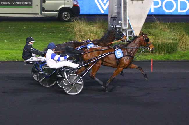 Photo d'arrivée de la course pmu PRIX DE GRANVILLE à PARIS-VINCENNES le Samedi 21 janvier 2023