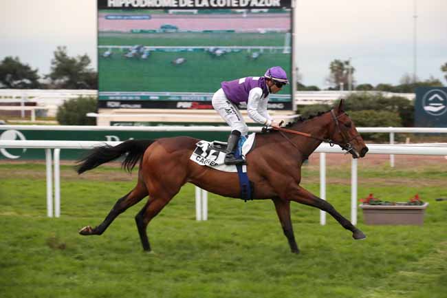 Photo d'arrivée de la course pmu PRIX DE LA CROISETTE à CAGNES-SUR-MER le Lundi 23 janvier 2023