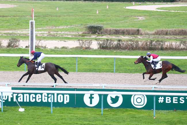 Photo d'arrivée de la course pmu PRIX DE NEUFBOURG à DEAUVILLE le Samedi 28 janvier 2023