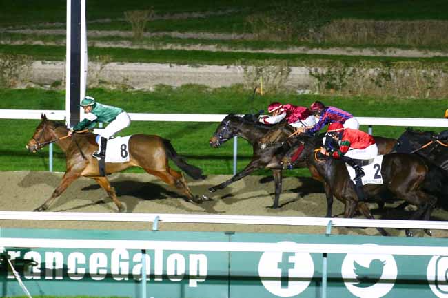 Photo d'arrivée de la course pmu PRIX DES GORGES DE LA SONCE à DEAUVILLE le Samedi 28 janvier 2023